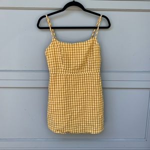 Yellow Plaid Urban Outfitters Dress